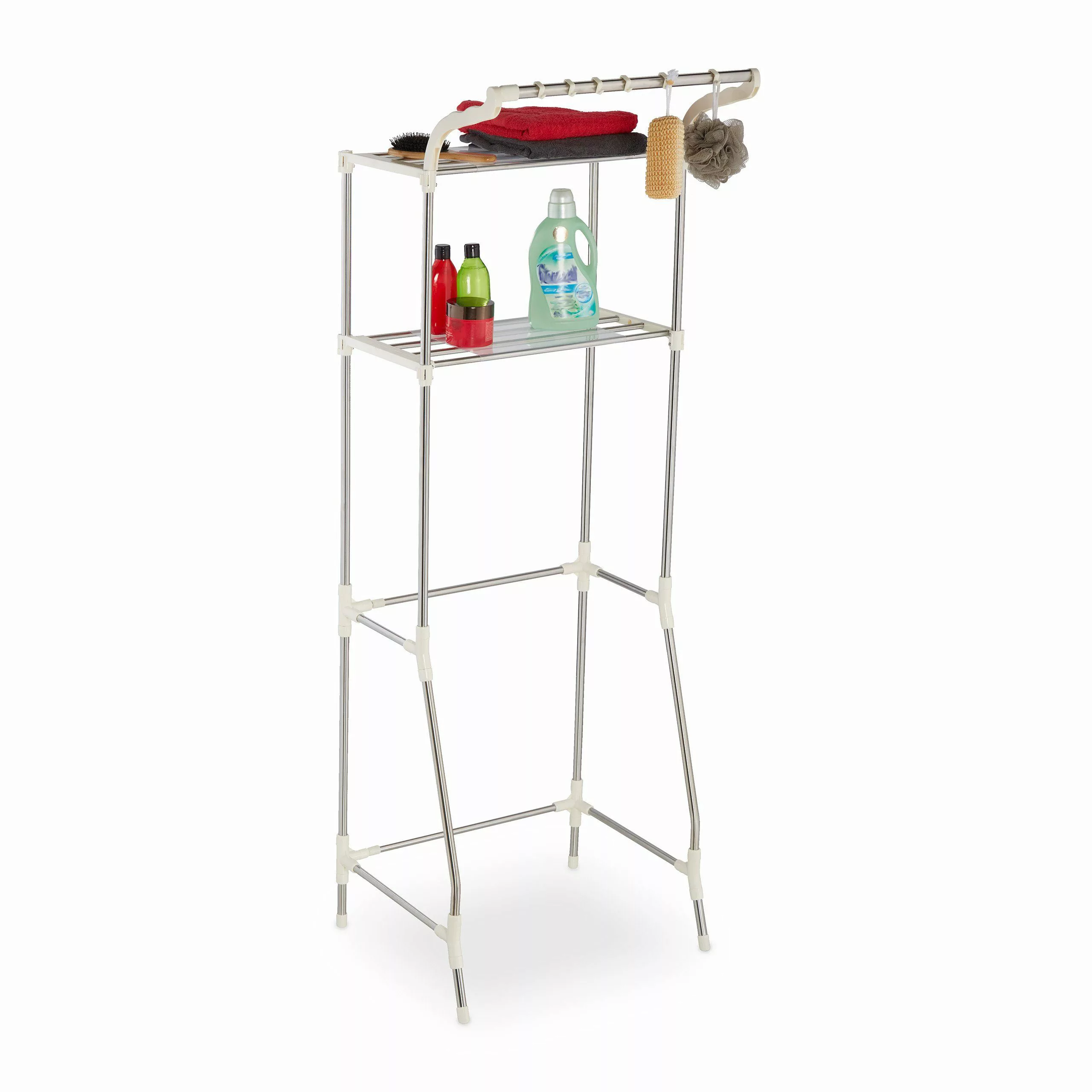 relaxdays Waschmaschinenumbauschrank Ausziehbares Waschmaschinenregal Metal günstig online kaufen