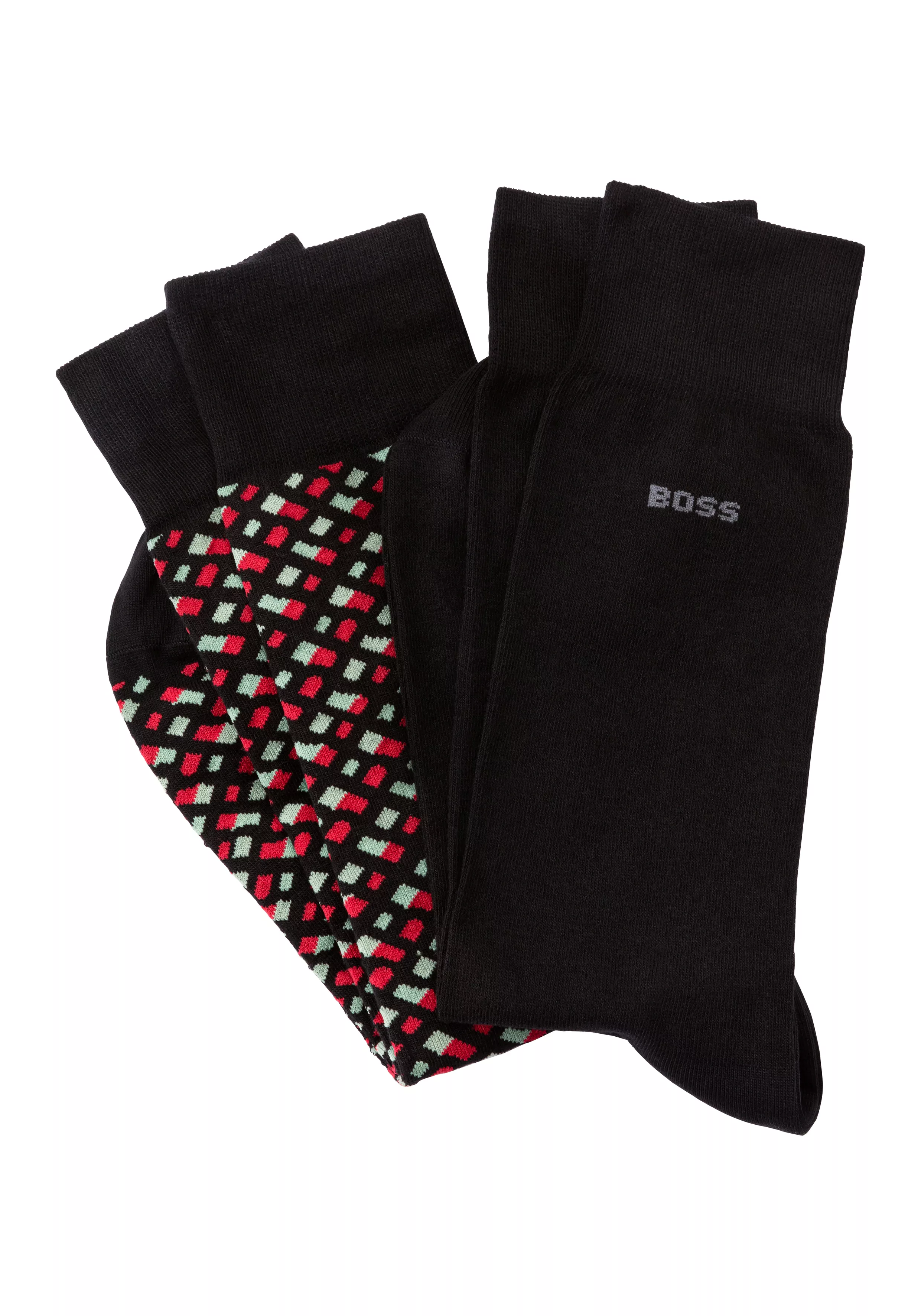 BOSS Socken "2P RS Monogram CC", (Packung, 2 Paar), mit Logo günstig online kaufen