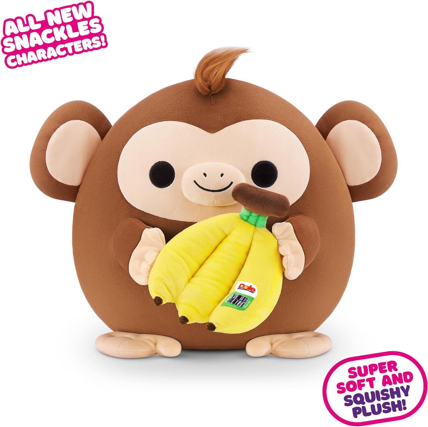 ZURU Plüschfigur Snackles Affe in Braun günstig online kaufen