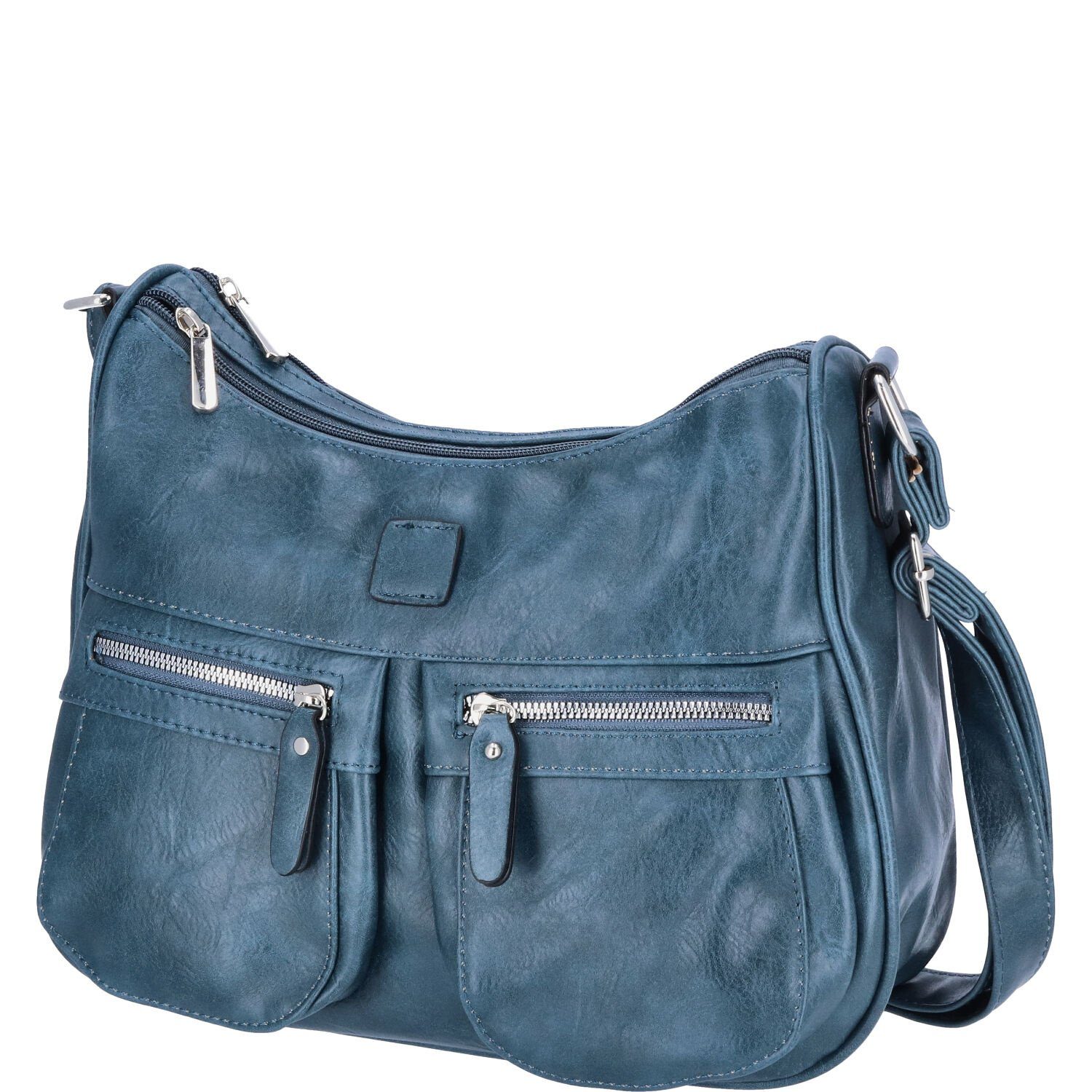 Antonio Umhängetasche Antonio Damen Handtasche blau günstig online kaufen