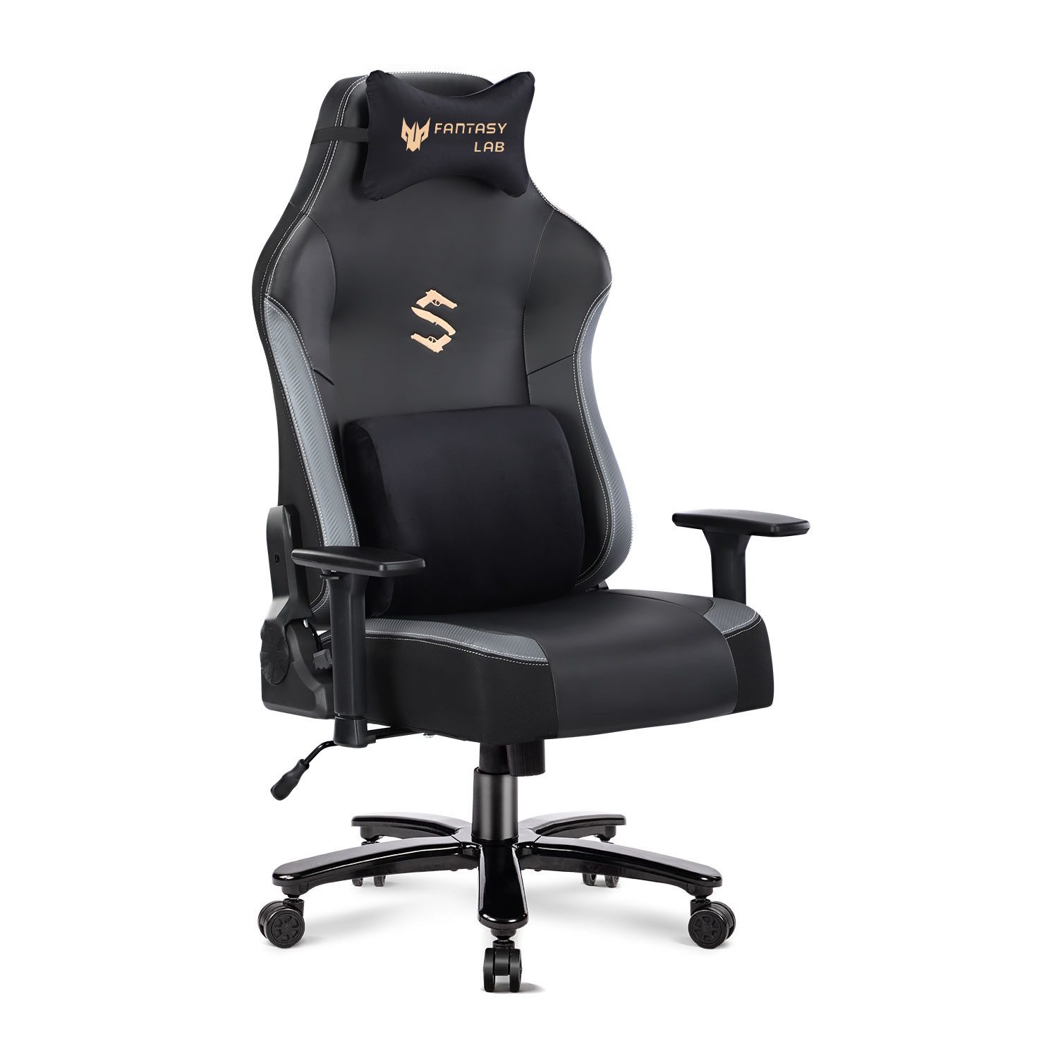 FANTASYLAB Gaming-Stuhl Massage, 180KG Belastbarkeit, 55x52cm günstig online kaufen