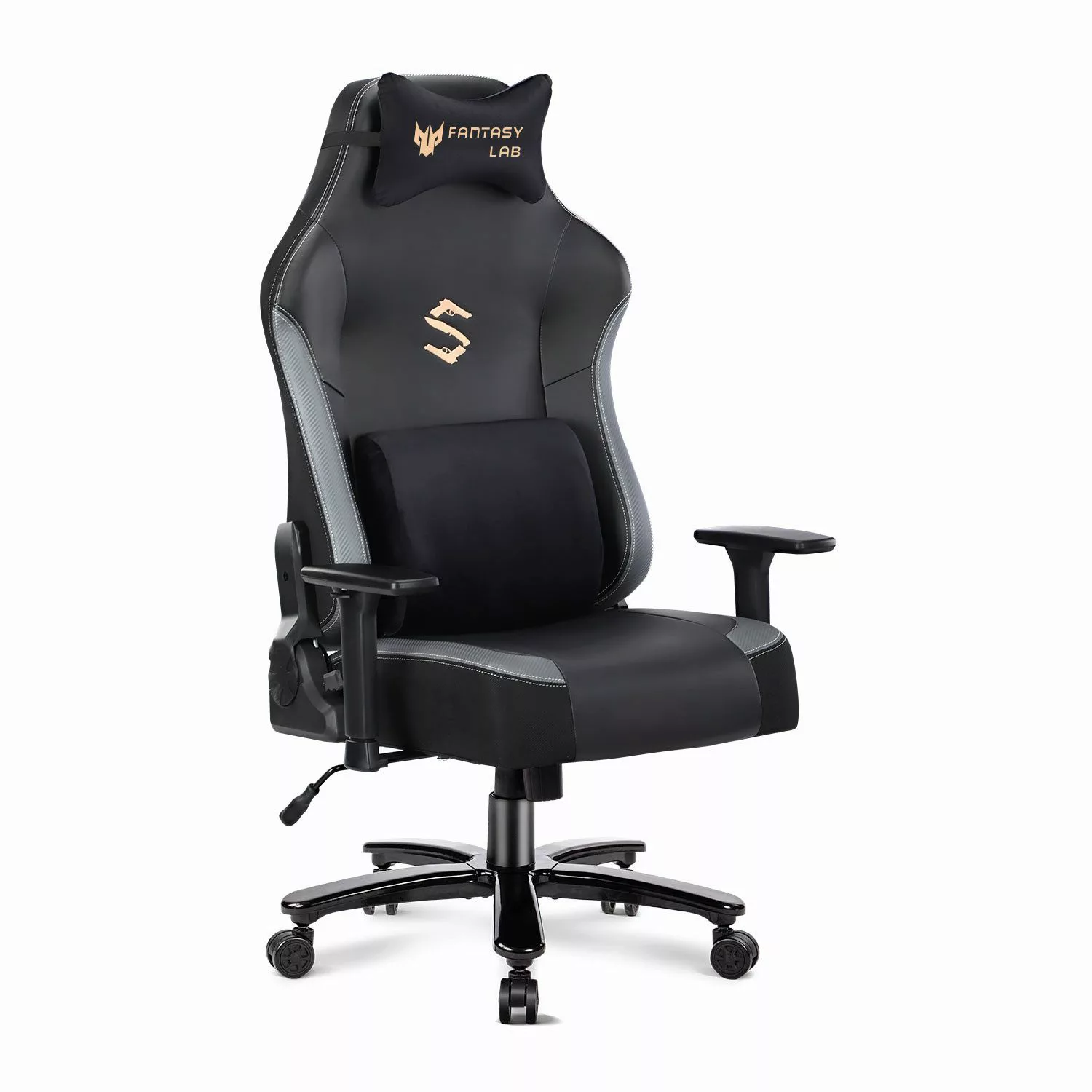FANTASYLAB Gaming-Stuhl Massage, 180KG Belastbarkeit, 55x52cm günstig online kaufen
