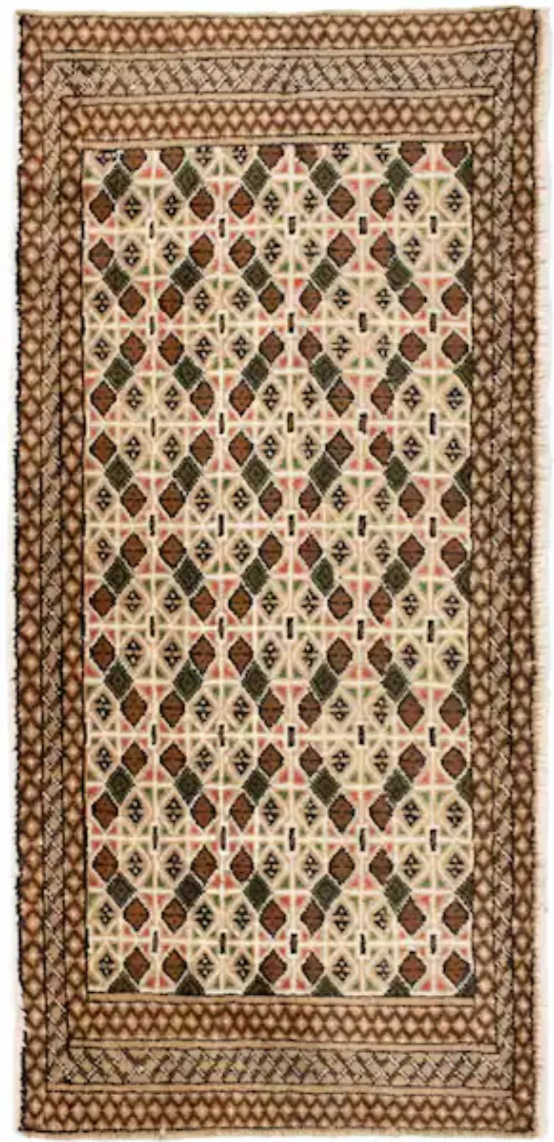 morgenland Wollteppich »Turkaman Teppich handgeknüpft beige«, rechteckig günstig online kaufen