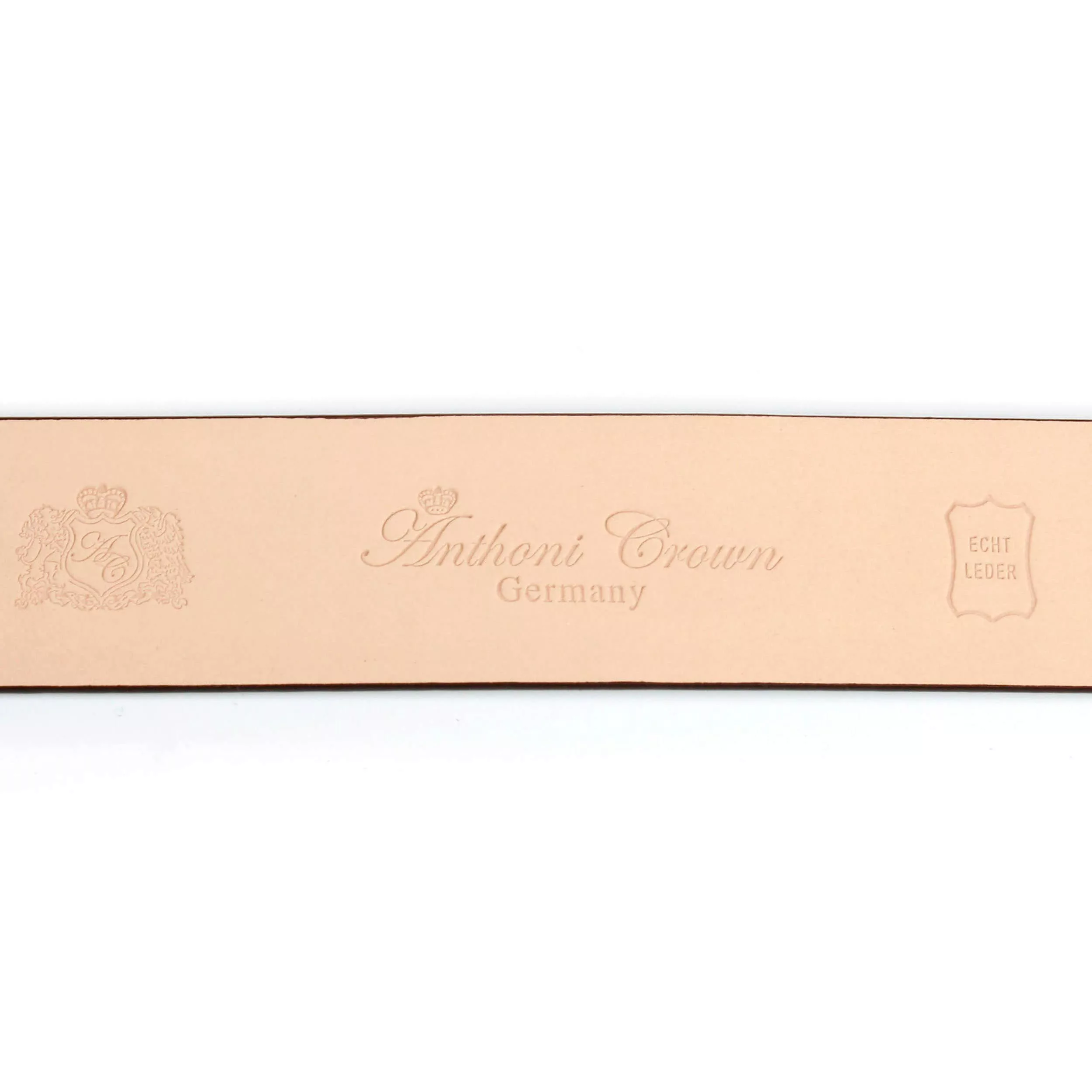 Anthoni Crown Ledergürtel, Schließe goldfarben, leicht bombiert günstig online kaufen