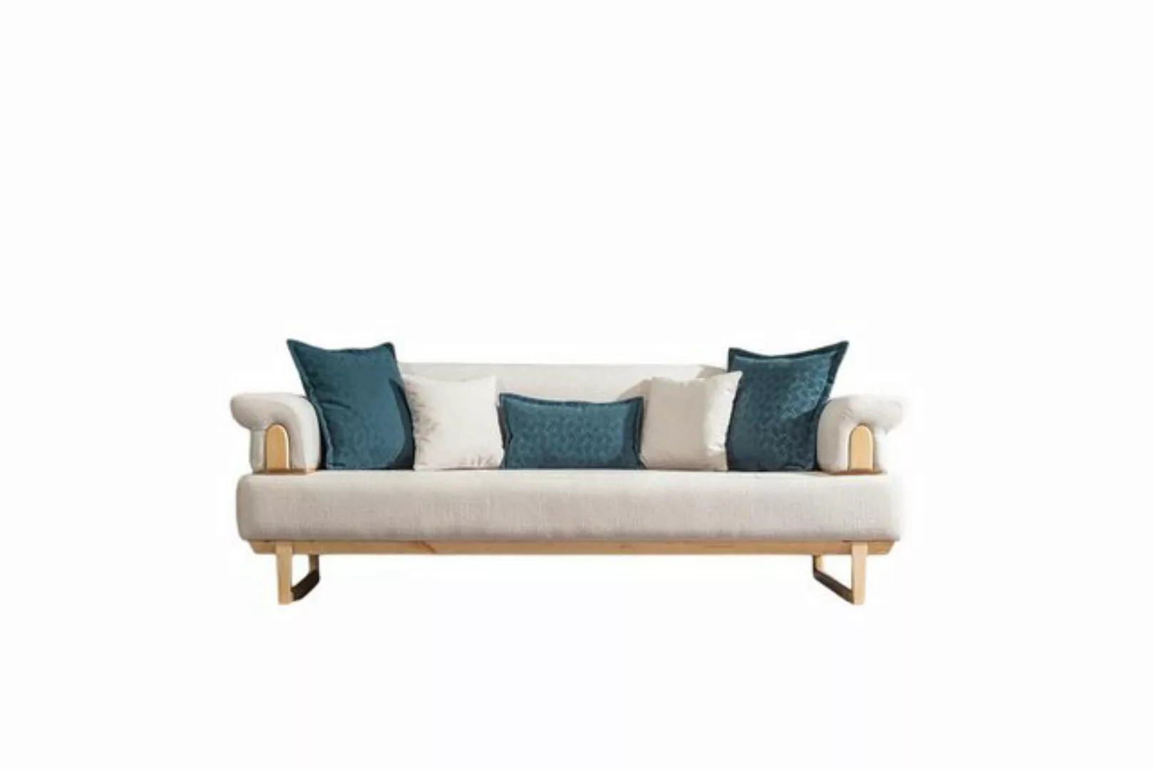 JVmoebel 3-Sitzer Luxus Dreisitzer Weiß Sofa 3 Sitzer Sofas Design Modern D günstig online kaufen