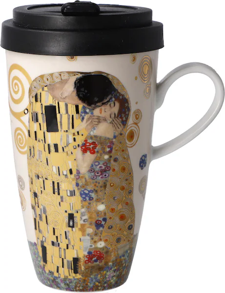 Goebel Coffee-to-go-Becher »Gustav Klimt - "Der Kuss"«, aus Porzellan mit a günstig online kaufen