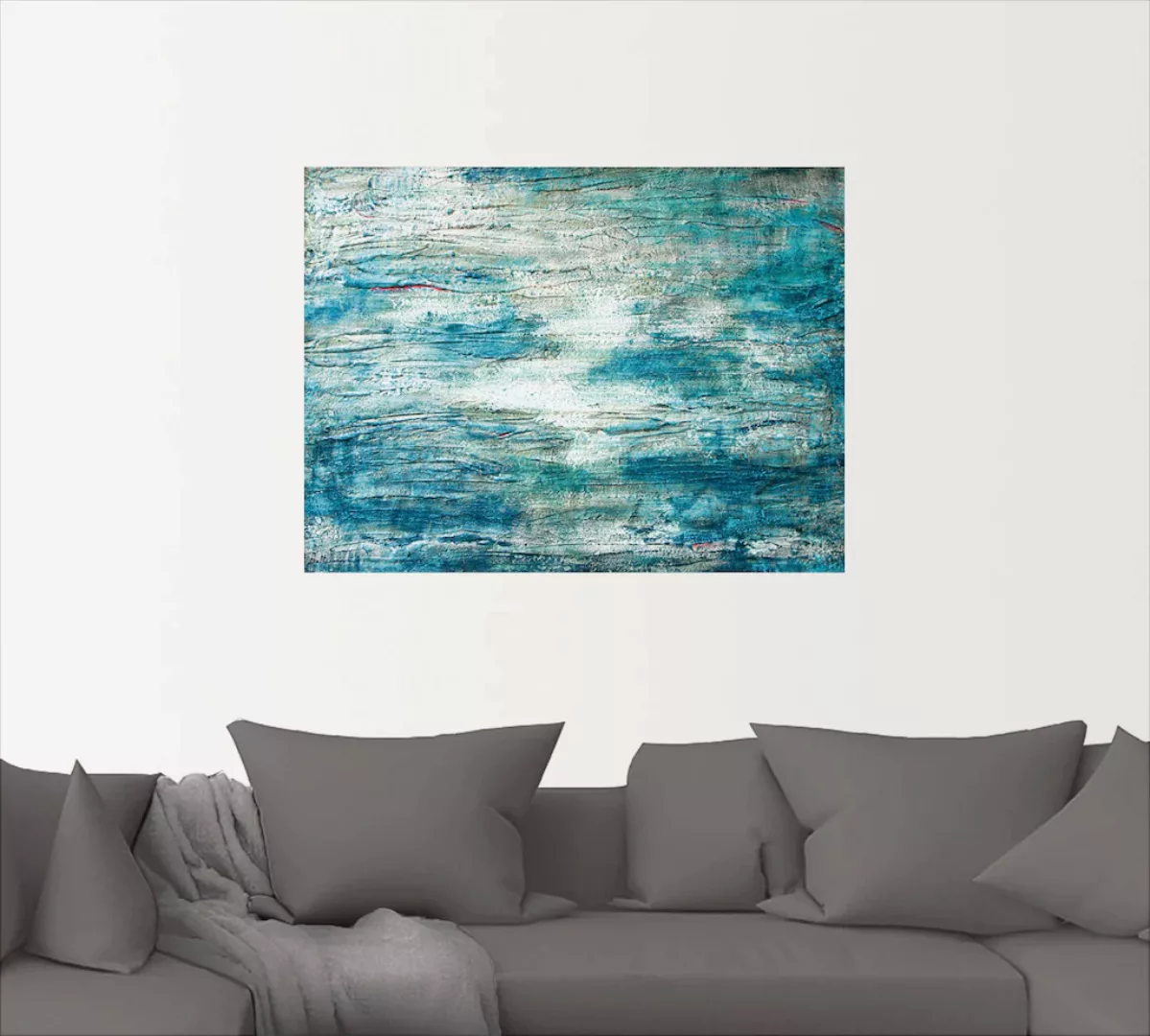 Artland Wandbild »abstrakte Malerei Aquarell«, Gegenstandslos, (1 St.) günstig online kaufen