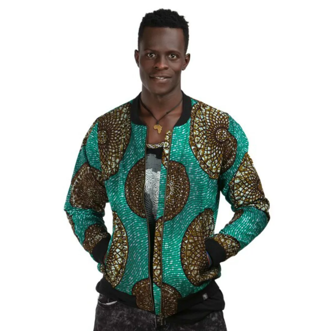 Bomberjacke 'Mandala' Für Männer Aus Westafrikanischem Kitenge Stoff günstig online kaufen