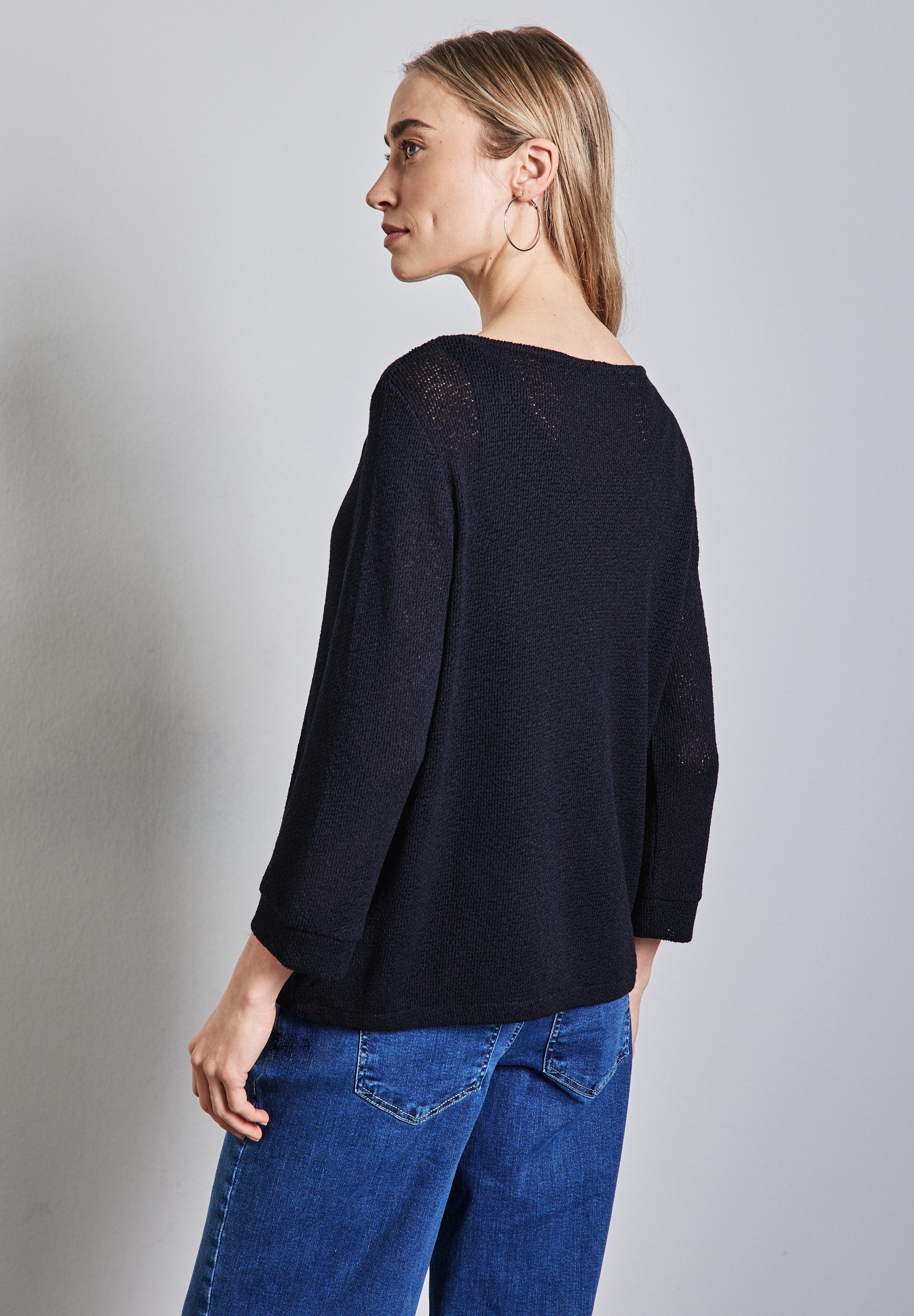 STREET ONE Langarmshirt, mit 3/4 Ärmeln günstig online kaufen