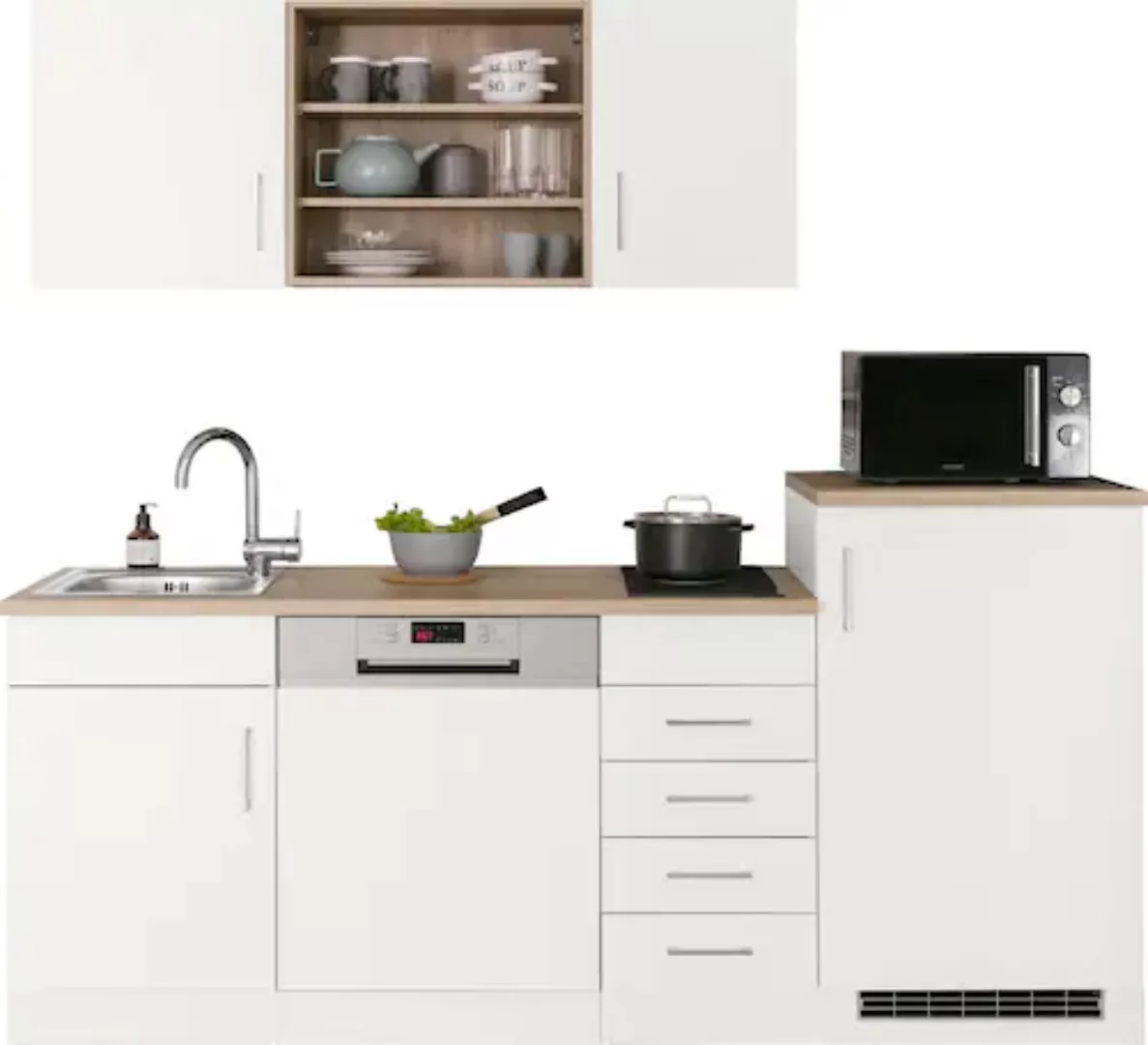 KOCHSTATION Küche »KS-Mali«, Breite 210 cm, mit E-Geräten günstig online kaufen