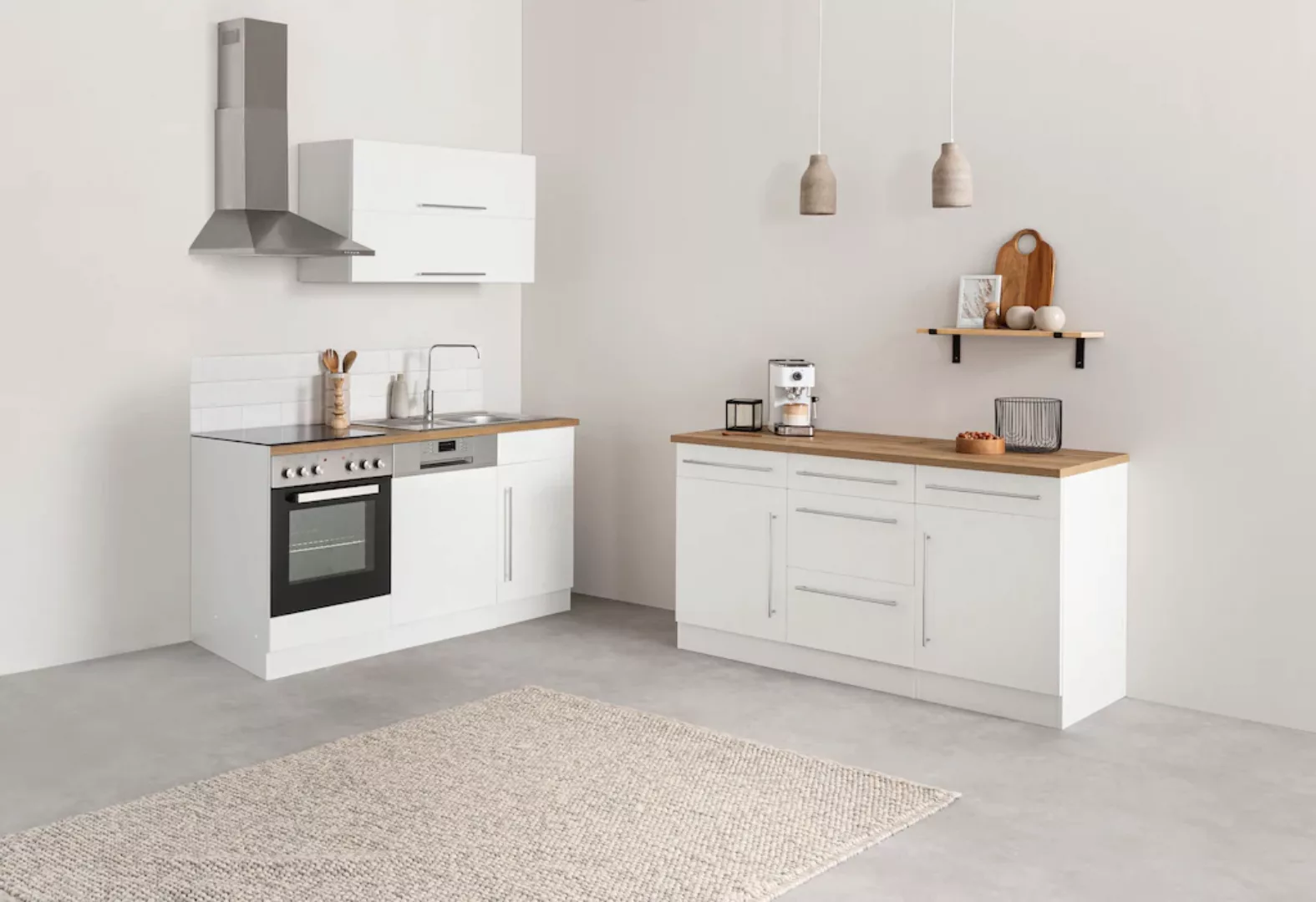 KOCHSTATION Küchenzeile "KS-Samos", ohne E-Geräte, Breite 170 cm günstig online kaufen