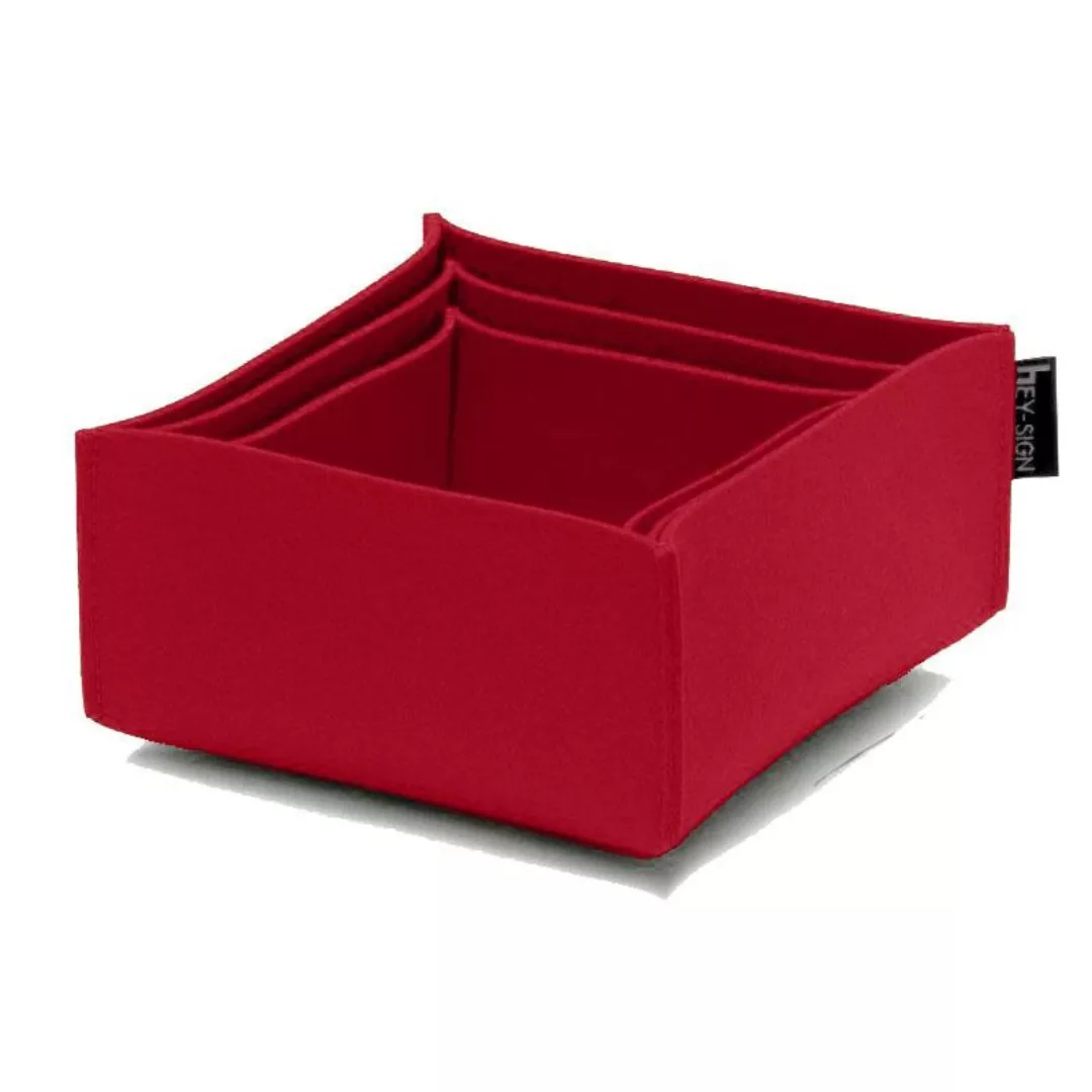 Hey-Sign - Box 2 Filz-Aufbewahrungsboxen 3er Set - rot günstig online kaufen