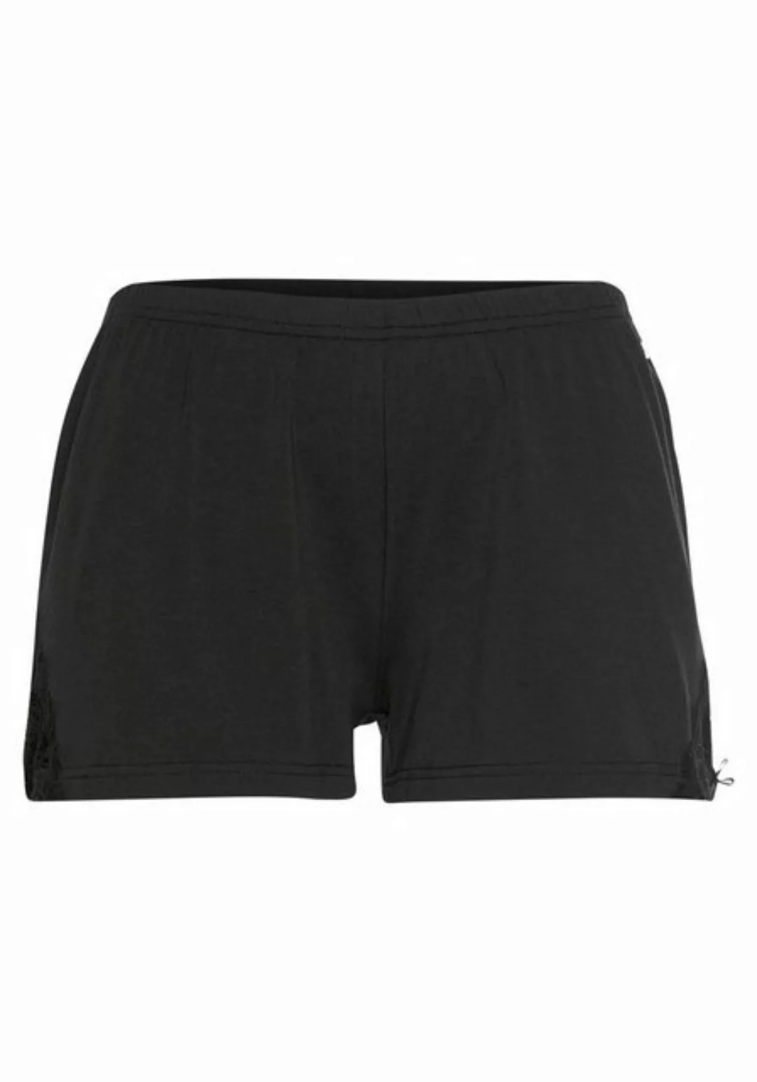 LASCANA Shorts mit Spitzeneinsätzen günstig online kaufen