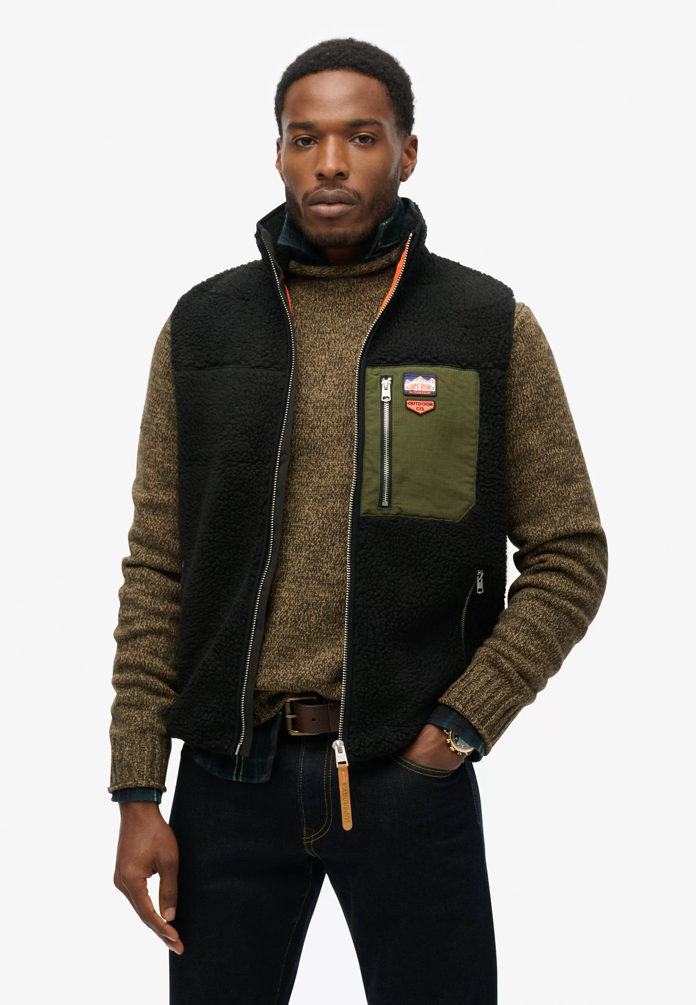 Superdry Steppweste "VINTAGE RETRO FLEECE GILET" günstig online kaufen