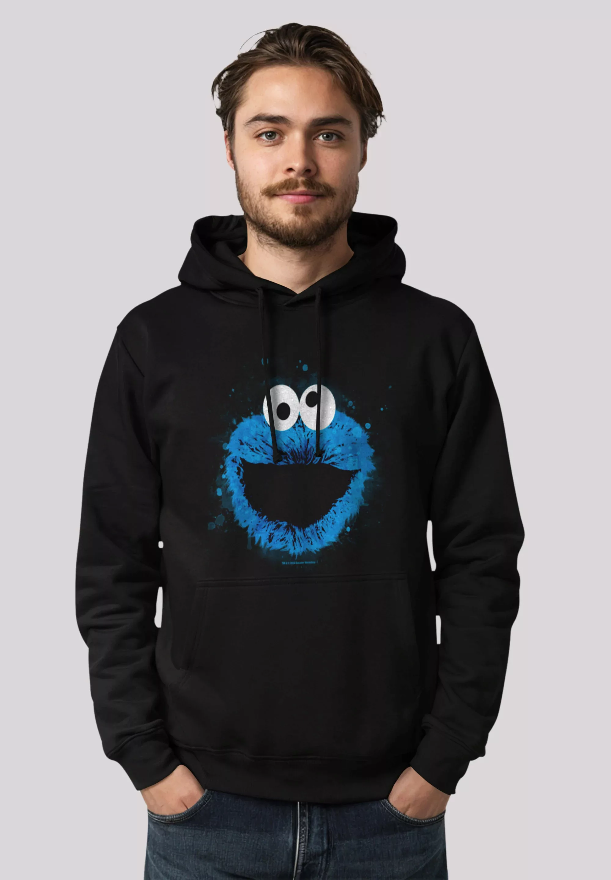 F4NT4STIC Kapuzenpullover "Sesamstraße Cookie Monster Watercolor", Premium günstig online kaufen