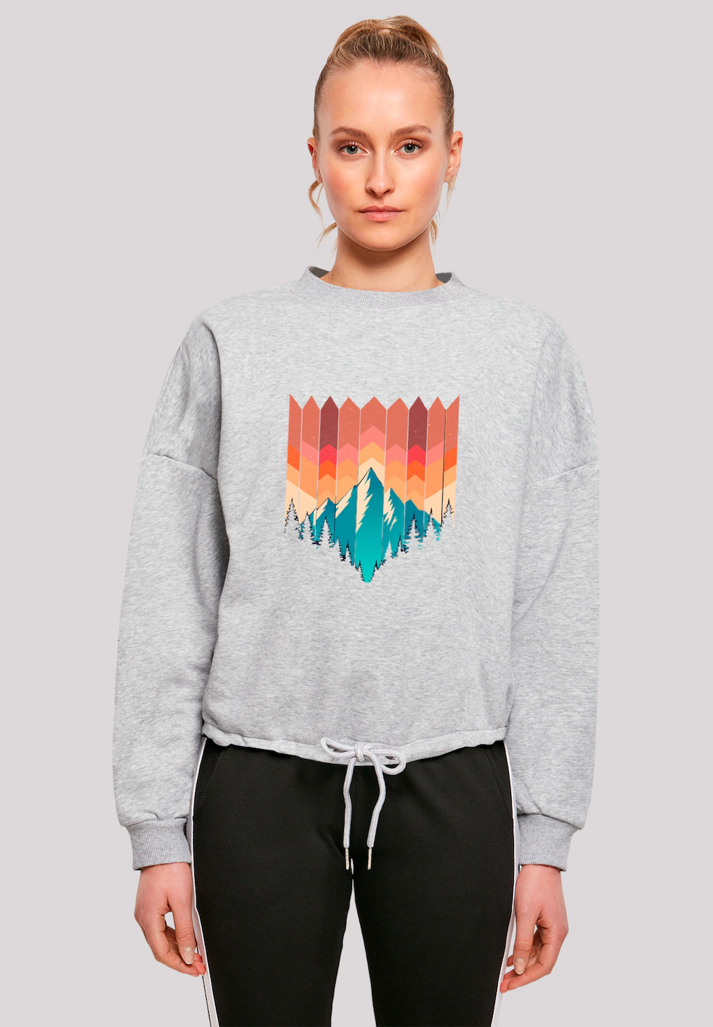 F4NT4STIC Sweatshirt "Berg Sonnenuntergang Geometrisch", Premium Qualität günstig online kaufen