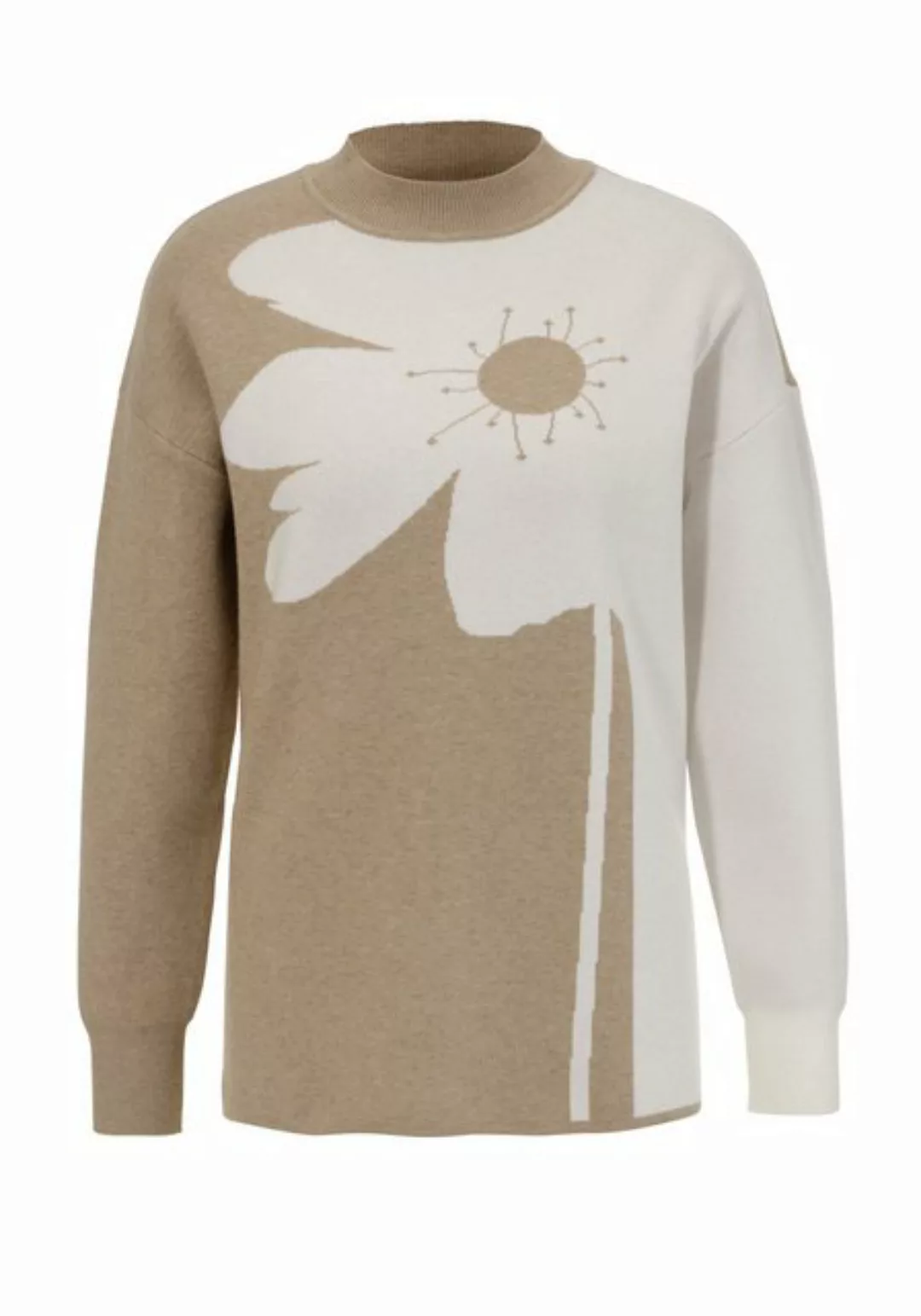 Aniston SELECTED Strickpullover, mit plakativem Blumendessin - NEUE KOLLEKT günstig online kaufen