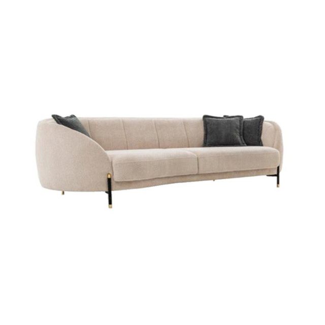 JVmoebel Sofa Couch Polster Beige Design Sofa 4 Sitz Sofas Textil Design So günstig online kaufen