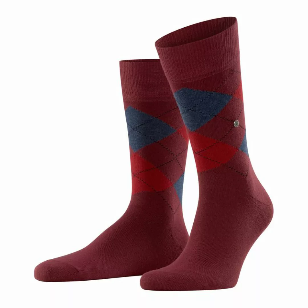 Burlington Herren Socken KING - One Size 40-46, Rautenmuster, Labeling Clip günstig online kaufen