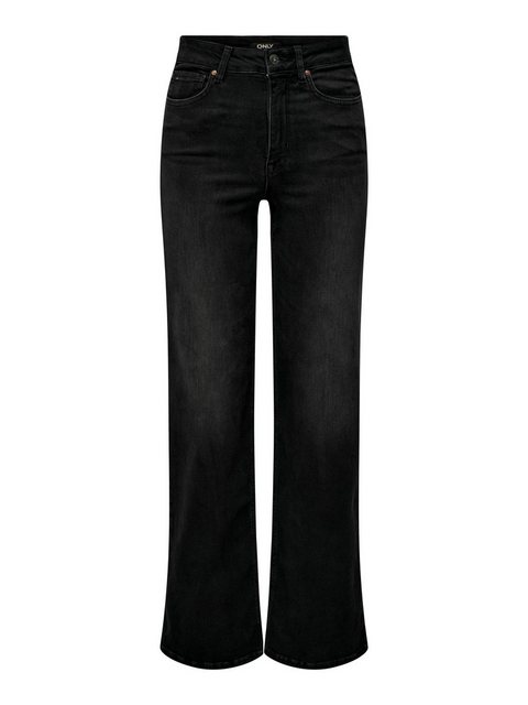 Only Damen Jeans ONLMADISON BLUSH HW WIDE Schwarz - Washed Black günstig online kaufen