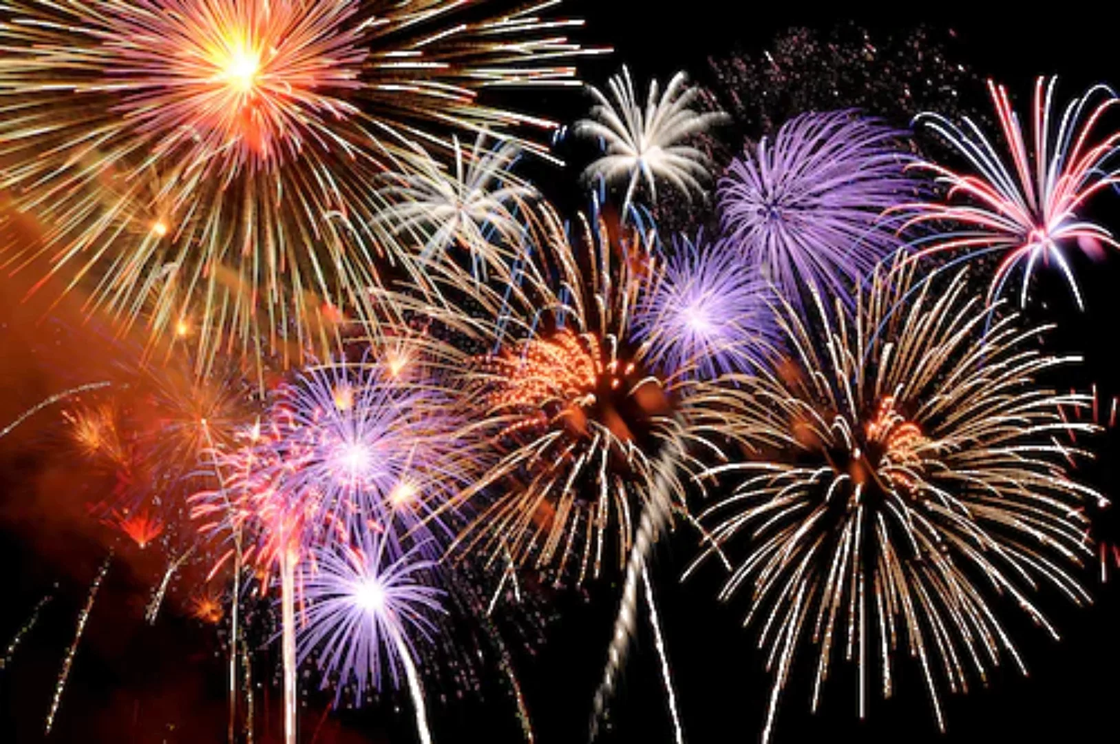 Papermoon Fototapete »Berstendes Feuerwerk« günstig online kaufen