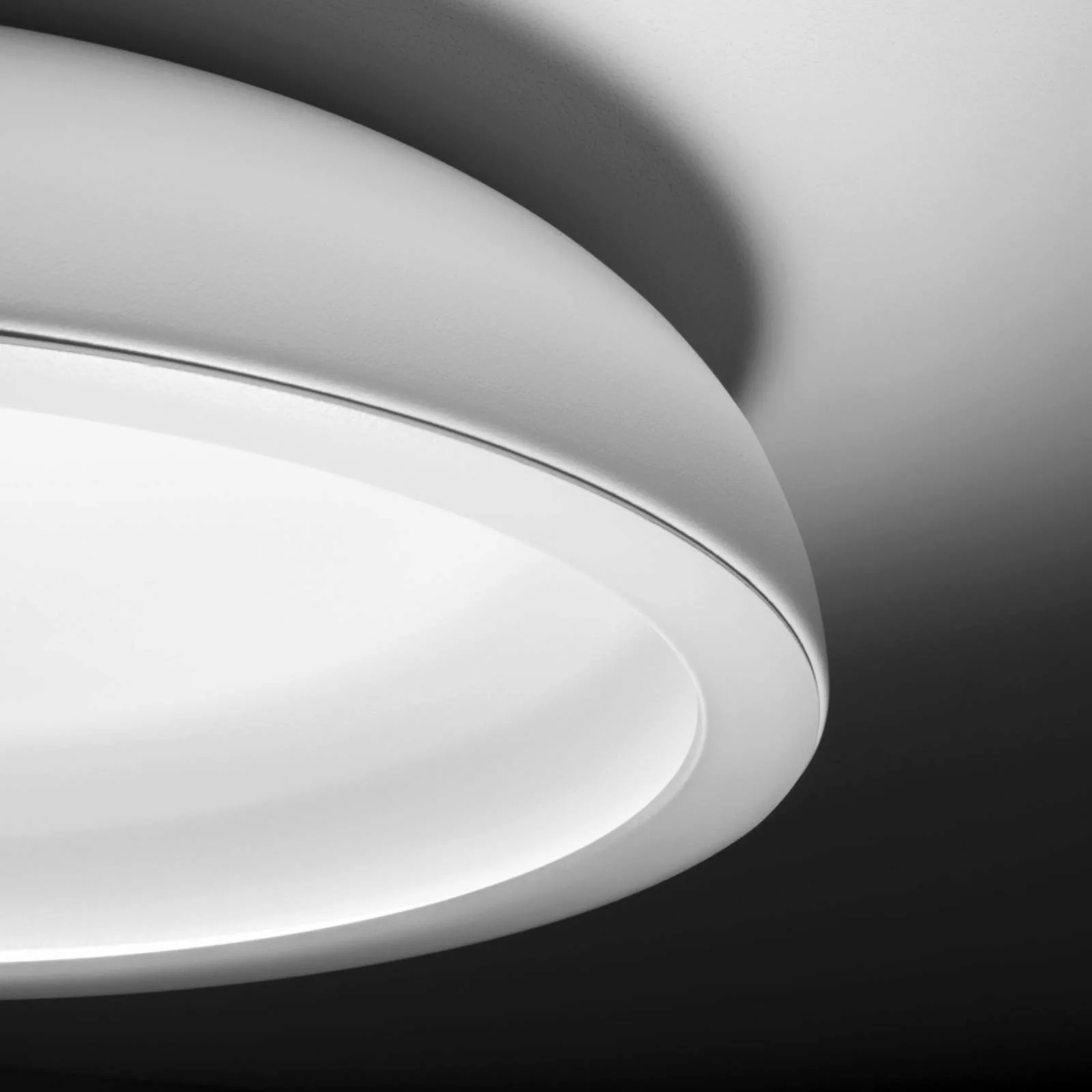 Stilnovo Reflexio LED-Deckenleuchte, Ø65cm weiß günstig online kaufen