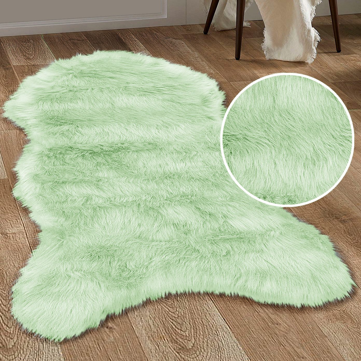 my home Hochflor-Teppich Valeria Fellteppich kuschelig, günstig online kaufen