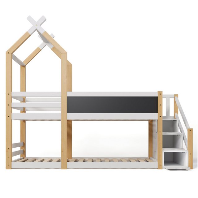 Celya Kinderbett Baumhaus inkl.Tafel Bett 90 x 200cm,mit Speicherung, mit R günstig online kaufen