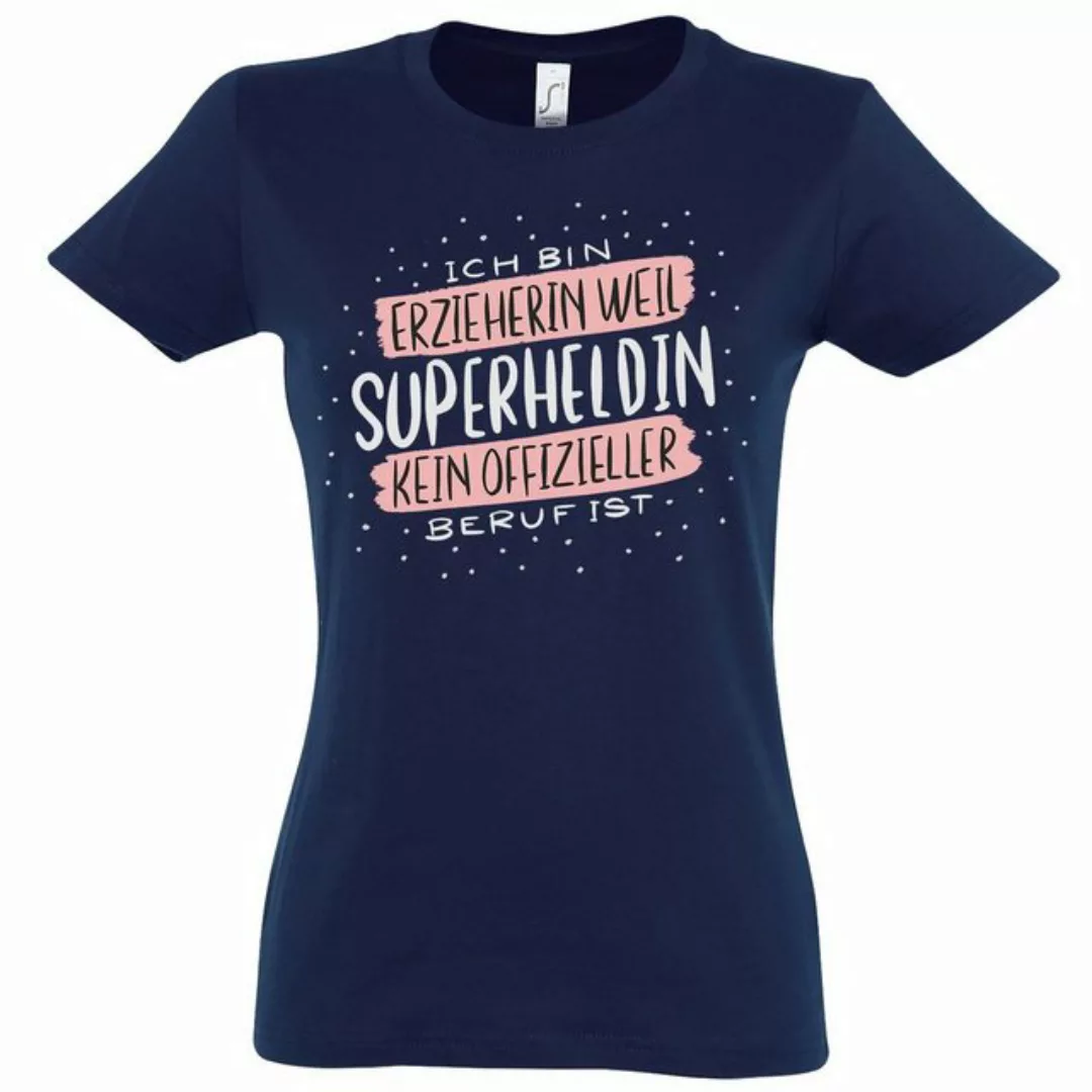 Youth Designz T-Shirt Beste Erzieherin Superheldin Damen Shirt mit trendige günstig online kaufen