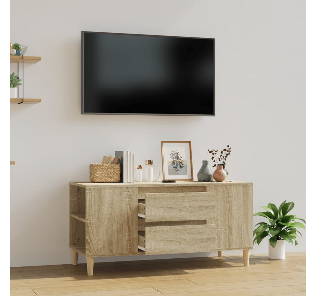 vidaXL TV-Schrank TV-Schrank Sonoma Eiche 102x44,5x50 cm Spanplatte TV-Lowb günstig online kaufen