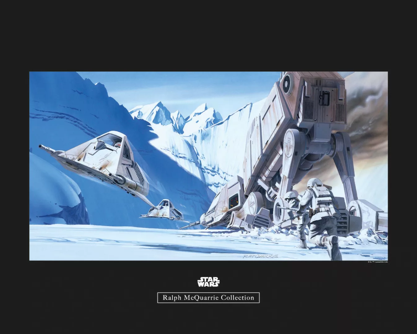 Komar Poster »Star Wars Classic RMQ Hoth Battle Snowspeeder«, Star Wars, (1 günstig online kaufen