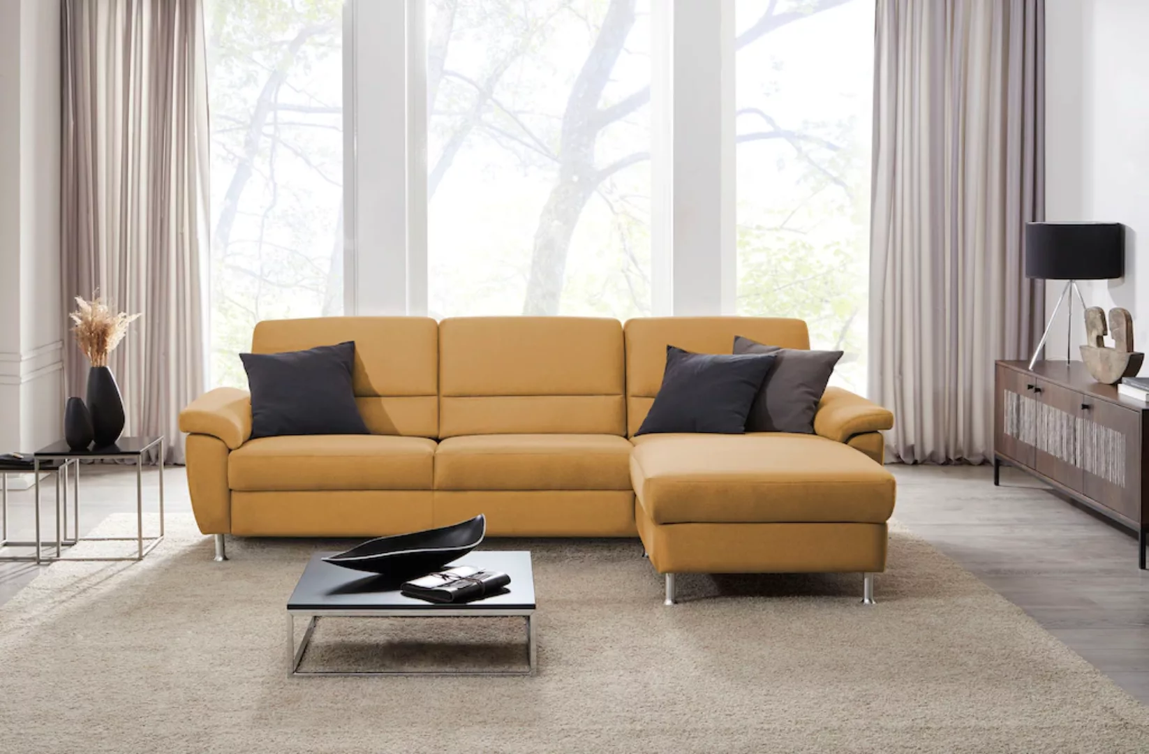 CALIZZA INTERIORS Ecksofa »Onyx L-Form«, Recamiere links oder rechts, wahlw günstig online kaufen