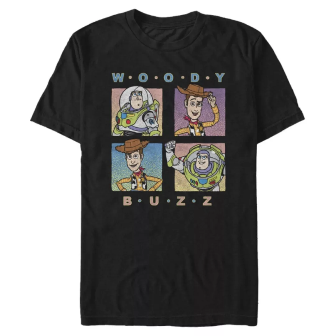 Disney - Toy Story - Woody & Buzz Pastel Foursquare - Männer T-Shirt günstig online kaufen