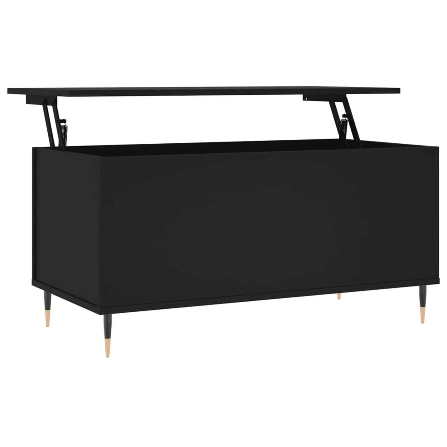 vidaXL Couchtisch Schwarz 90x44,5x45 cm Holzwerkstoff Modell 2 günstig online kaufen