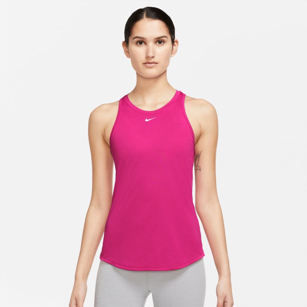 Nike Dri Fit One Standard Fit Ärmelloses T-shirt M Active Pink / White 1 günstig online kaufen