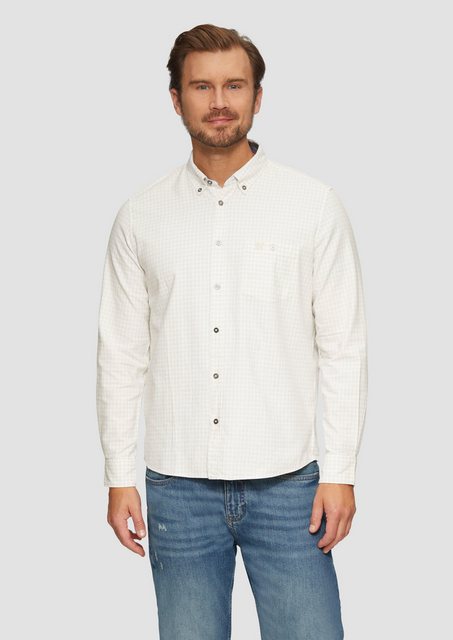 s.Oliver Langarmhemd Regular Fit: Kariertes Hemd mit Button-Down-Kragen Art günstig online kaufen