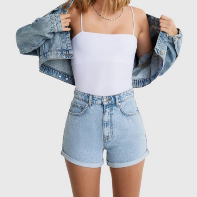 Gina Tricot Shorts - kurze Jeans Hose - Dagny mom shorts günstig online kaufen