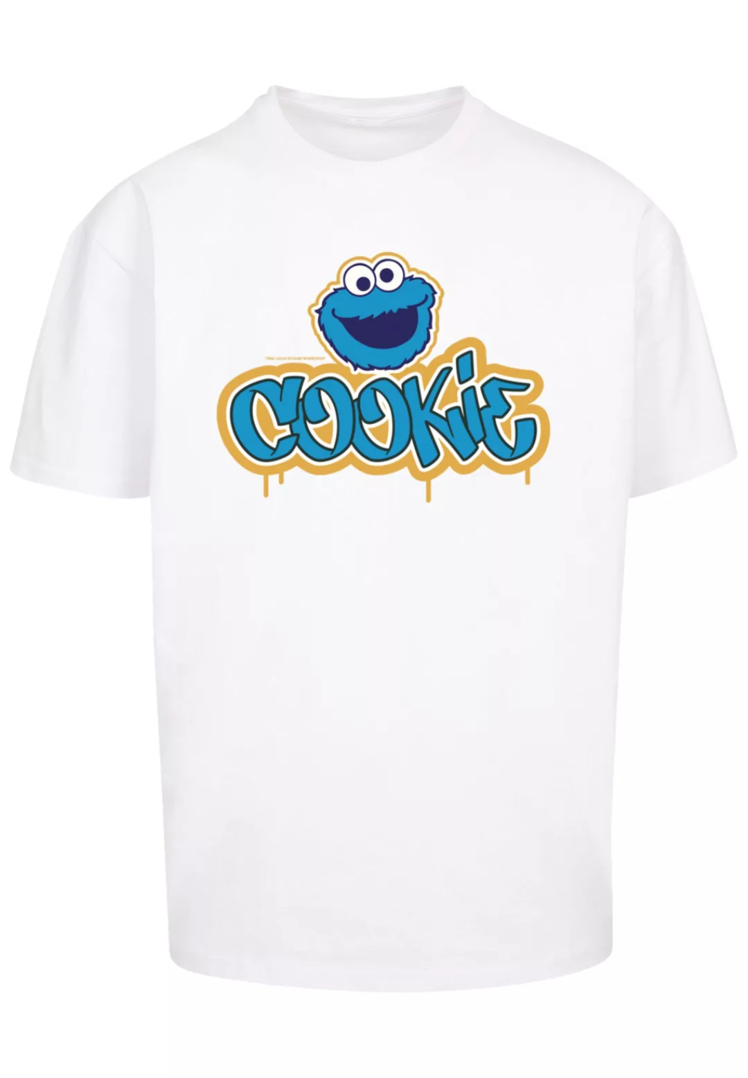 F4NT4STIC T-Shirt "Sesamstraße Cookie Graffiti Logo", Premium Qualität günstig online kaufen