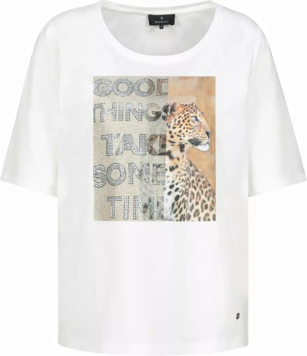 Monari Kurzarmshirt T-Shirt off-white günstig online kaufen