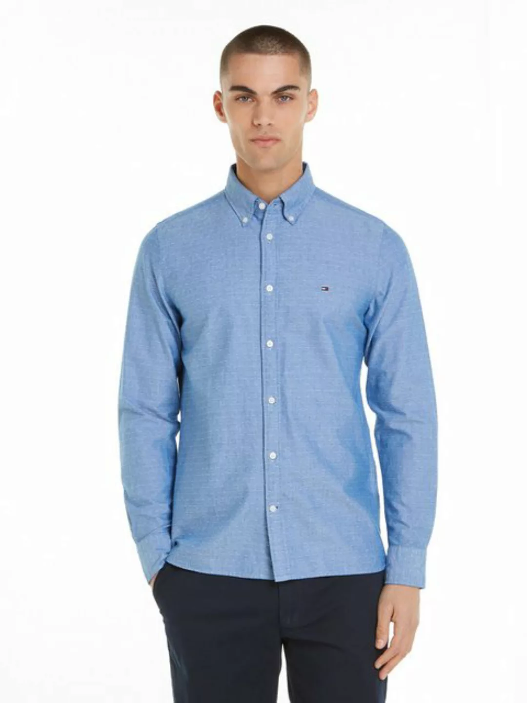 Tommy Hilfiger Langarmhemd OXFORD DOBBY SF SHIRT günstig online kaufen