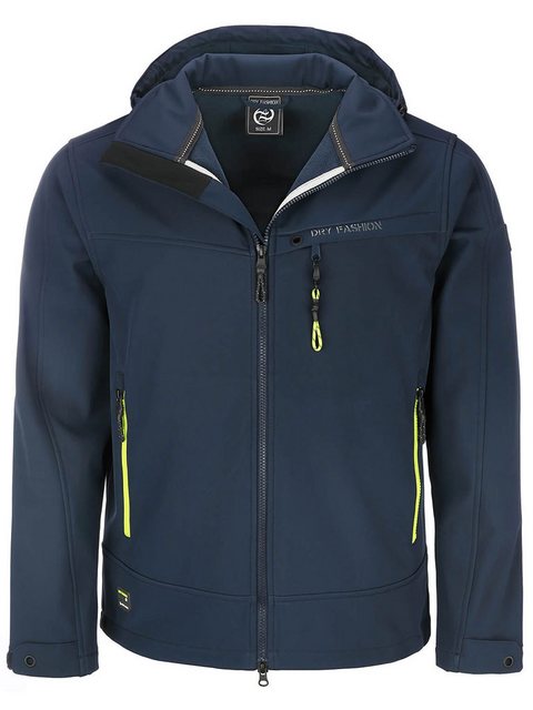 Dry Fashion Softshelljacke Herren Outdoor-Jacke Flensburg - Fleece-Innenfut günstig online kaufen