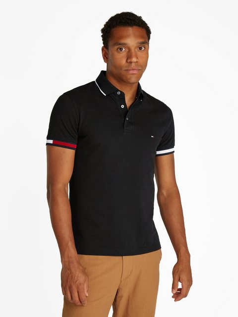 Tommy Hilfiger Poloshirt FLAG CUFF SLIM FIT POLO günstig online kaufen