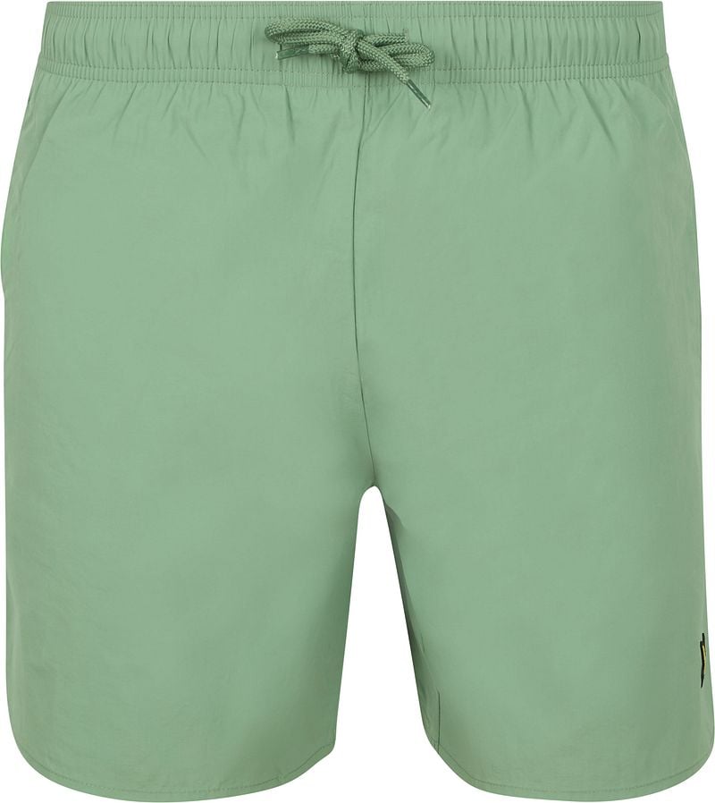 Lyle & Scott Badeshorts Plain Grün - Größe M günstig online kaufen