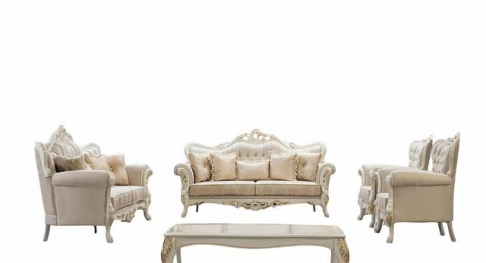 JVmoebel Sofa Sofagarnitur 3+3+1+1 Sitzer Set Design Sofa Polster Klassisch günstig online kaufen