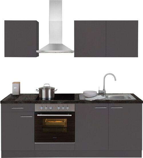 OPTIFIT Küchenzeile "Malika", Breite 210 cm, mit Hanseatic-E-Geräten günstig online kaufen