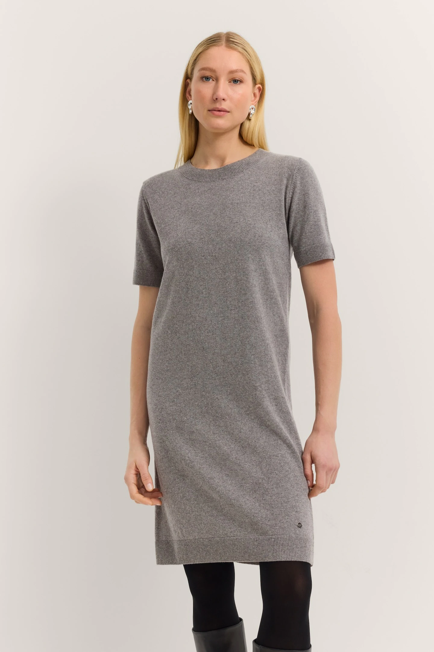 bugatti Strickkleid "Rundhalsausschnitt", aus einem edlen Wolle-Kaschmir-Mi günstig online kaufen