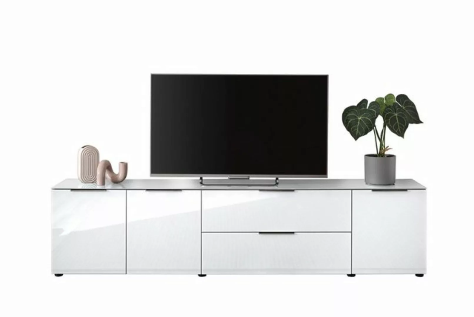 TV-Lowboard  Vitreo Neo ¦ weiß ¦ Maße (cm): B: 226 H: 55 T: 40.0 TV- & Medi günstig online kaufen