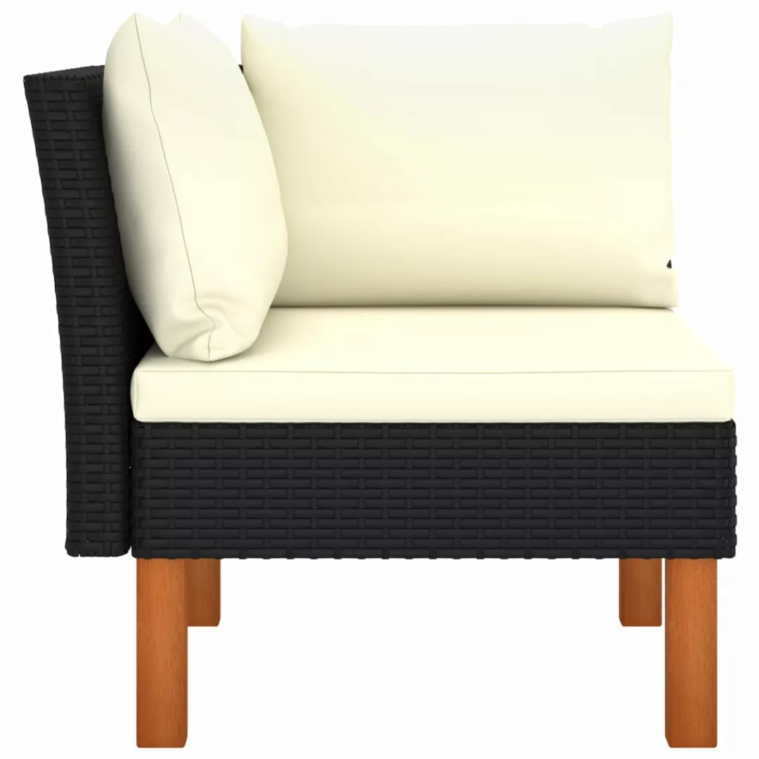 Ecksofa Poly Rattan Und Eukalyptus Massivholz günstig online kaufen