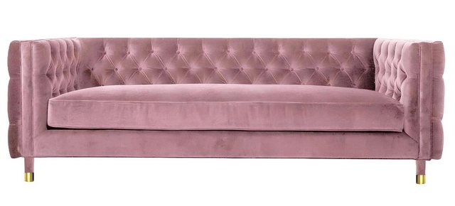 Xlmoebel 4-Sitzer Neu XXL Großes Textil Sofa in Rosa Chesterfield Stil für günstig online kaufen