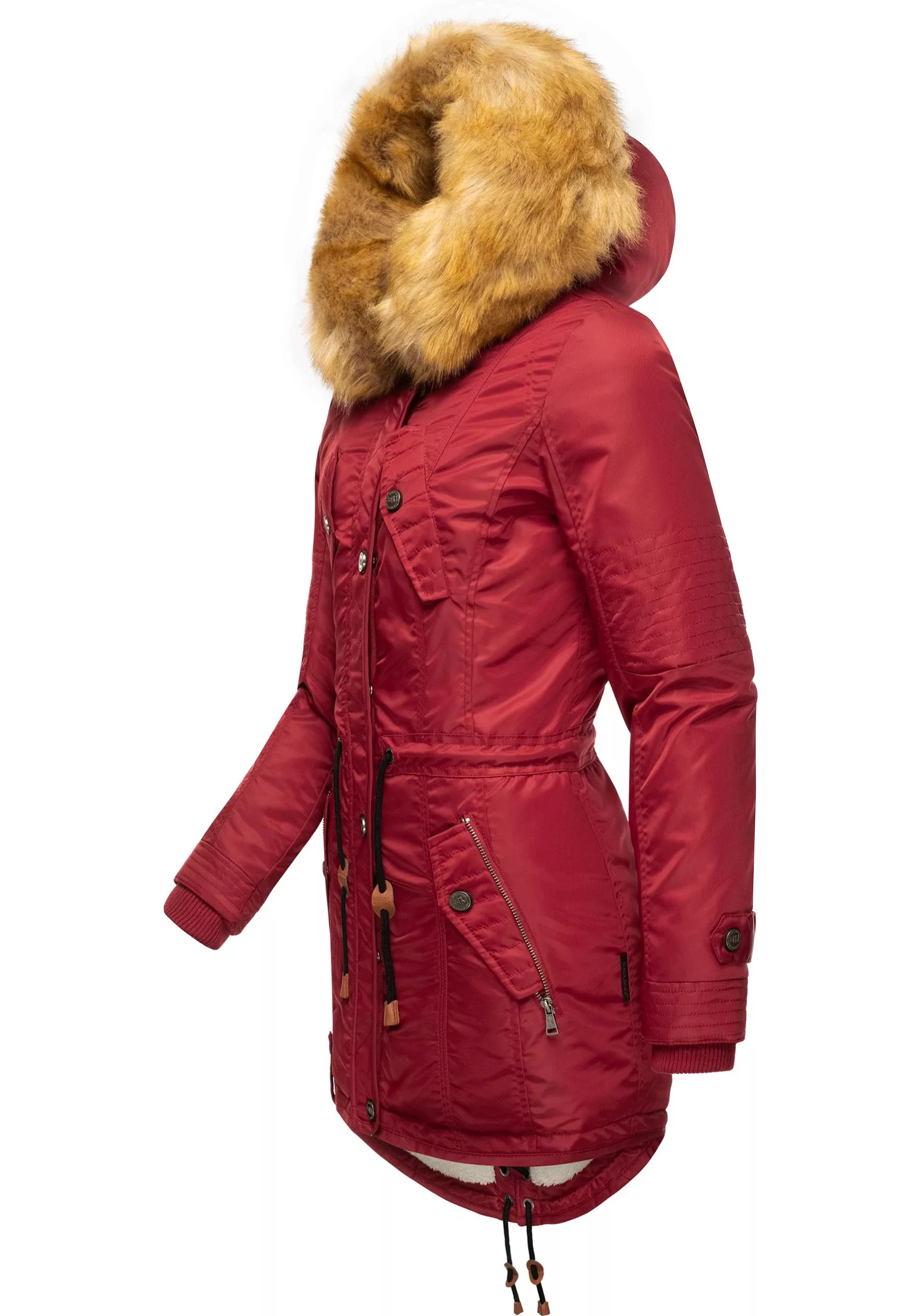 Navahoo Wintermantel "La Viva", hochwertiger Winterparka mit großem Kunstfe günstig online kaufen